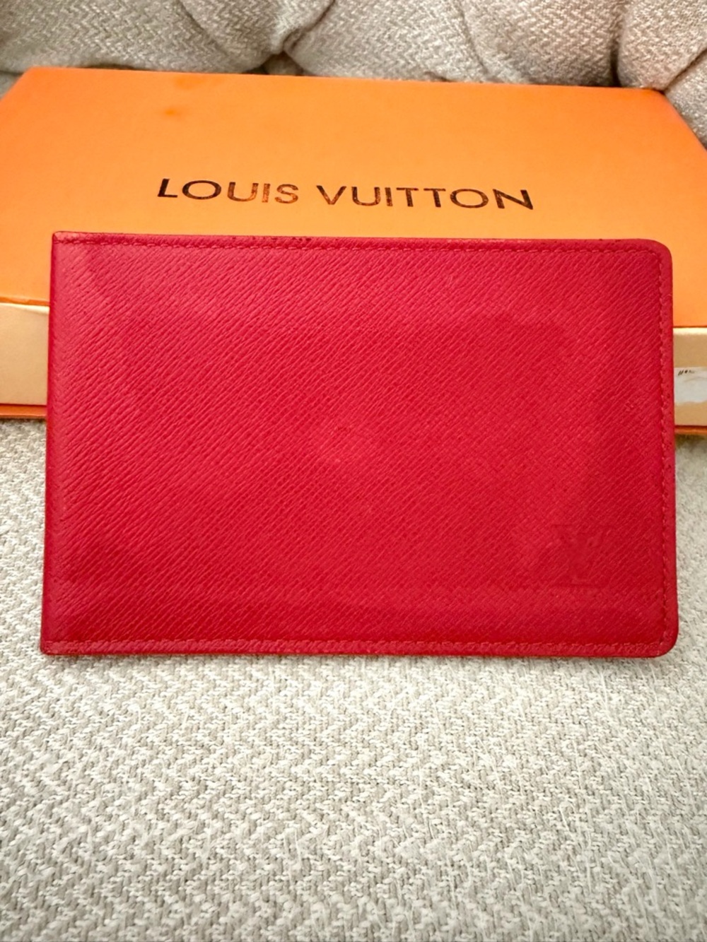 Authentic Louis Vuitton red card holder
